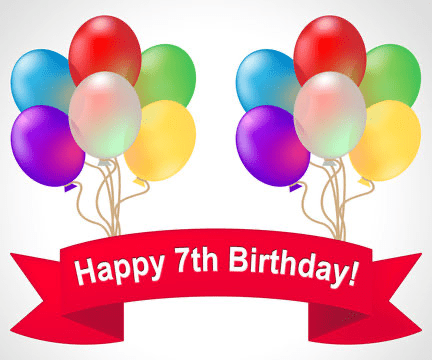 7th Birthday balloon image